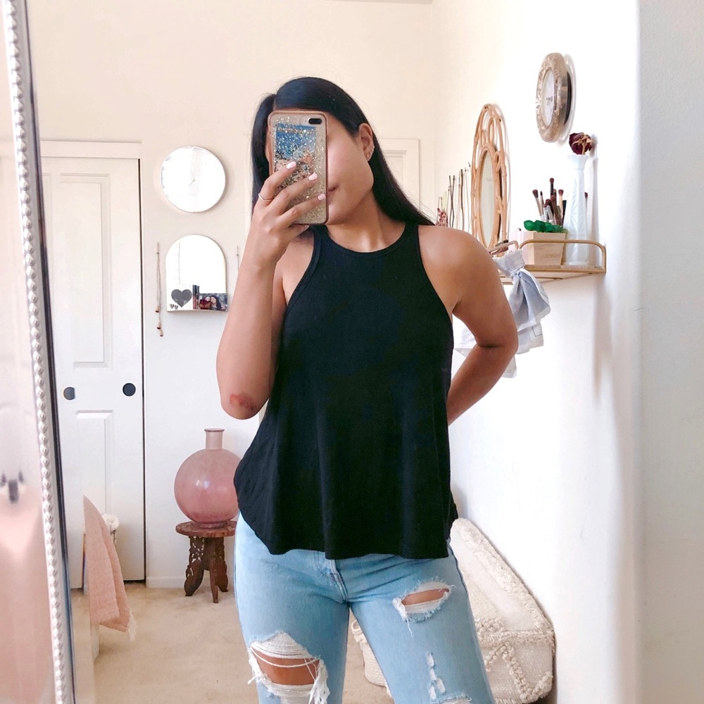 Free People Ribbed Racerback Tank - Picture 2 of 5